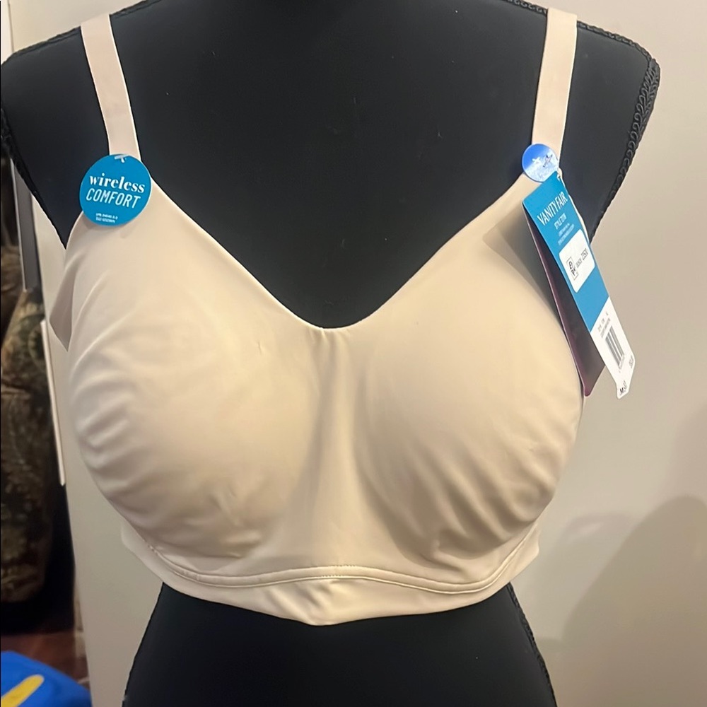 Vanity Fair Wireless Comfort Bra - Beige